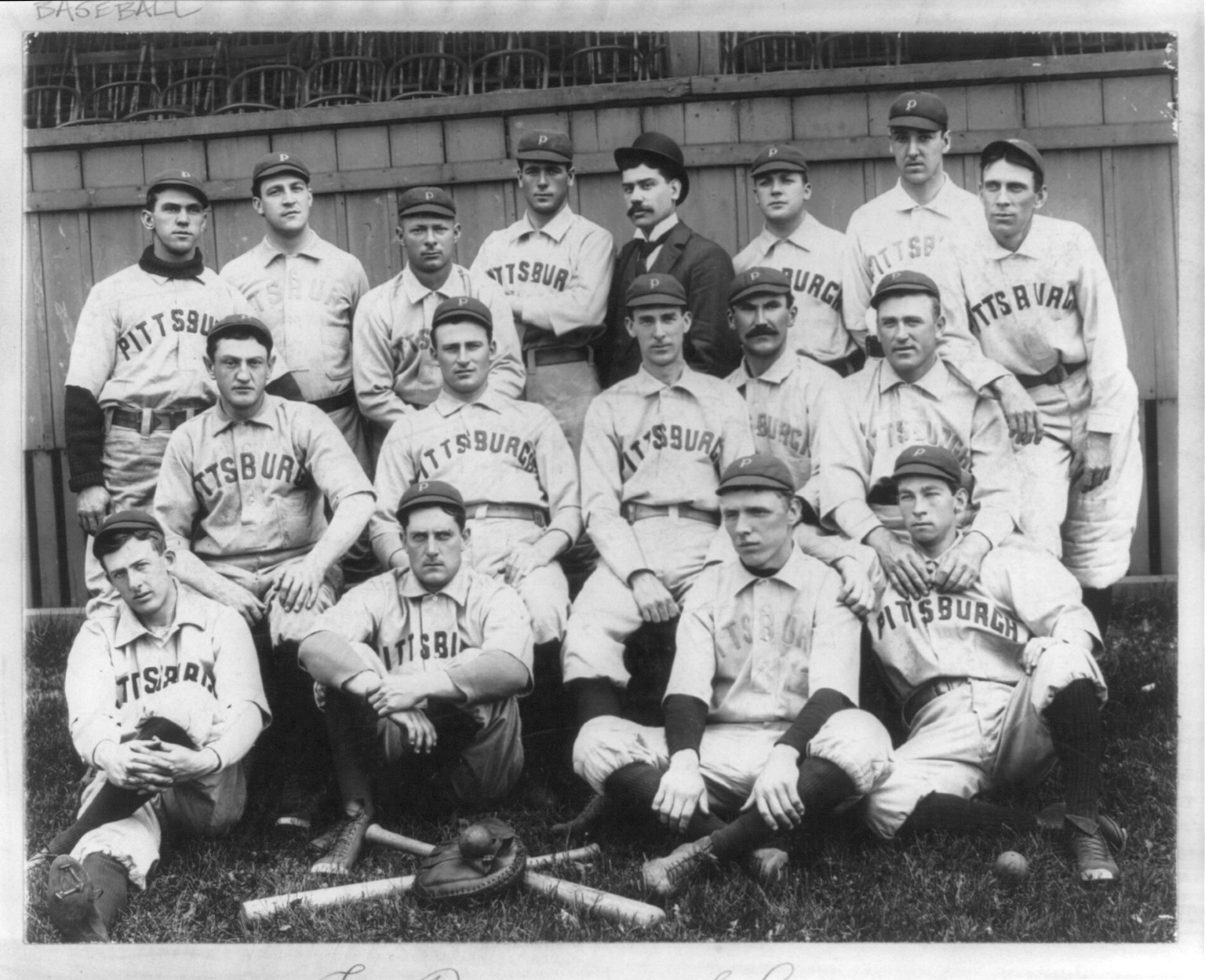 The Pittsburg[h] natl. league base ball club, c1896. — historic photograph