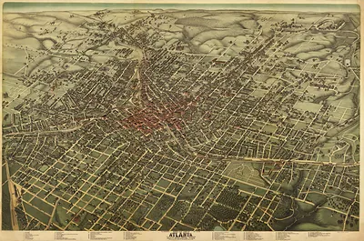 GA Atlanta 1892 MAP