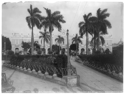Cuba - Matanzas - City Hall from the Plaza