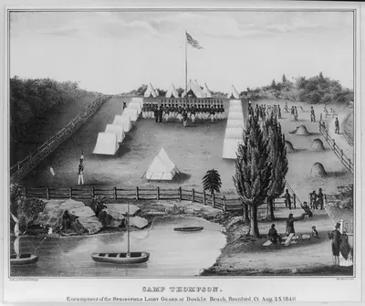 Camp Thompson. Encampment of the Springfield Light Guard, [....]