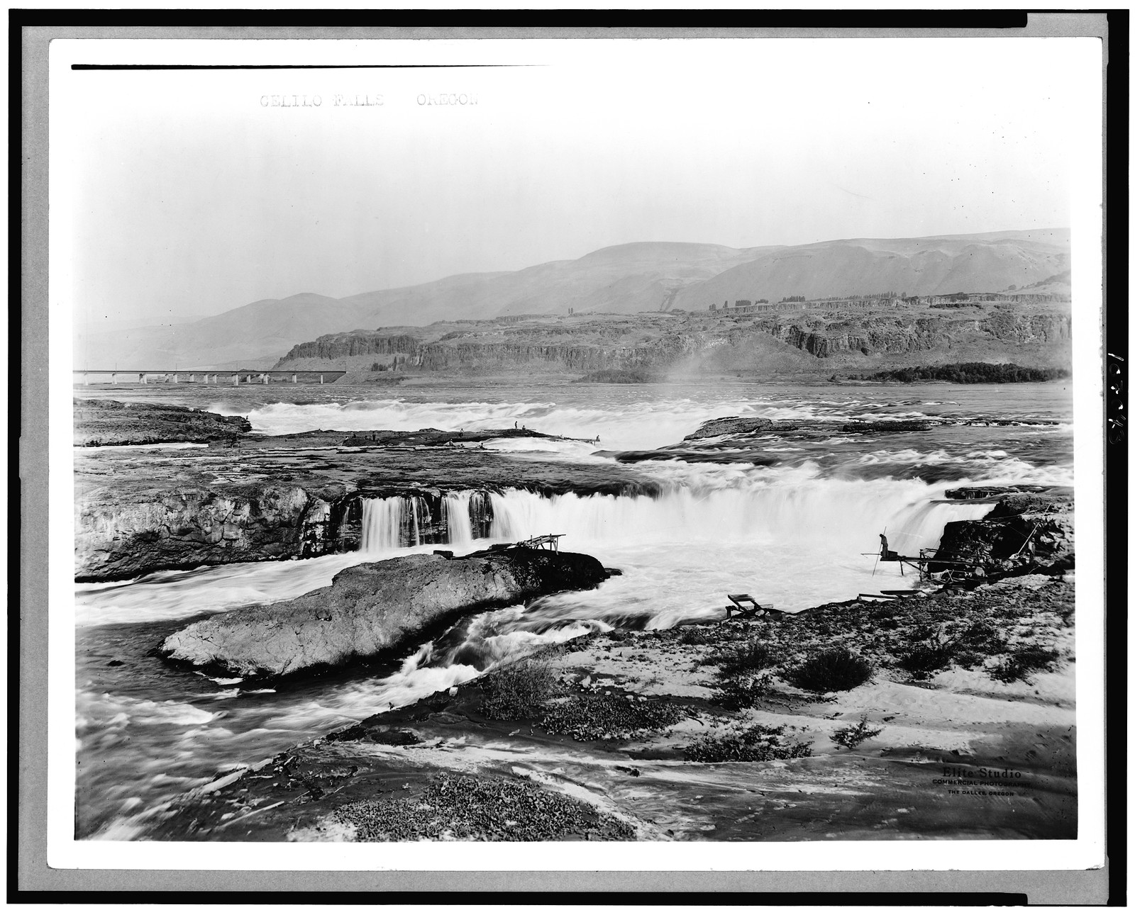 Celilo Falls, Oregon / Elite Studio., c1931. — historic photograph