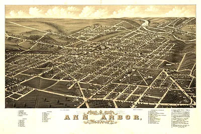 MI Ann Arbor 1880 MAP