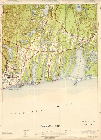 Falmouth USGS, Massachusetts, 1941