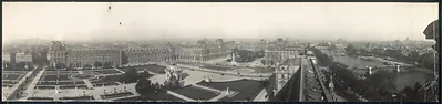 Panoramic view of Louvre, Paris, France, 1909