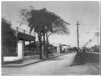 Street in Vivado, suburb of Havana, Cuba